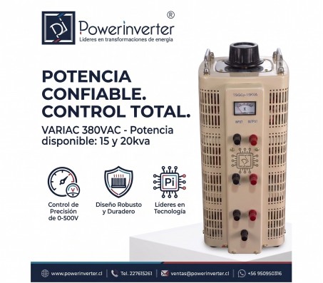 VARIAC 0-430VAC/15000VA TRIFASICO 380VAC